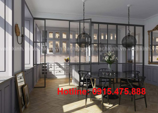 Vách kính cường lực tại Phương Mai