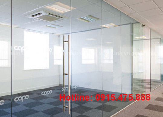 Vách kính cường lực tại Thịnh Quang