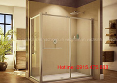 Vách tắm kính tại Gia Thụy