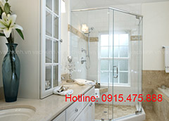 Thiết kế phòng tắm kính tại Đội Cấn