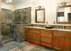 Vách tắm kính tại Hàng Bông